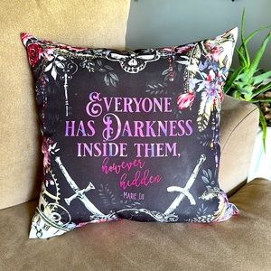Bookish Throw Pillow Cover featuring Marie Lu The Young Elites Quote